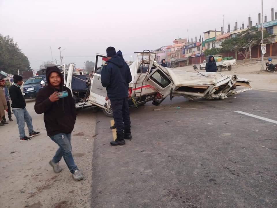 धनुषा जिल्लामाजन्ती बोकेको जीप दुर्घटना हुँदा पाँच जनाको मृत्यु